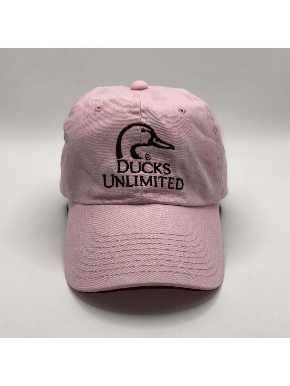Ducks Unlimited Hat Cap Hook & Loop Embroidered Hunting Women’s Pink